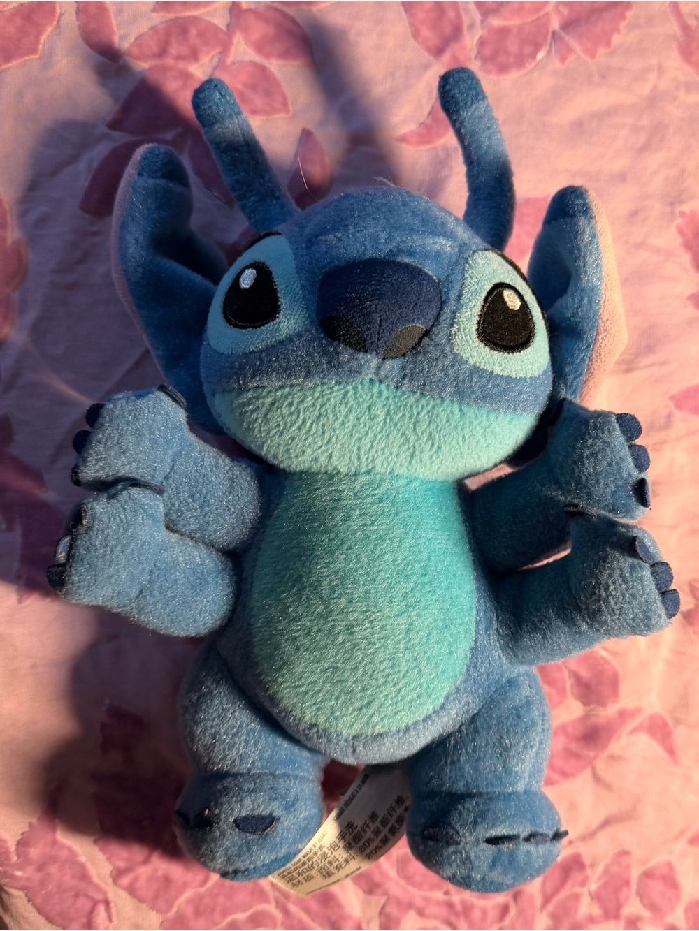Disney Blue and Teal Stitch Plush - Soft Cuddly Character Toy